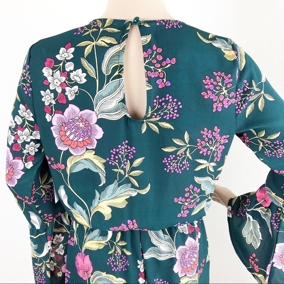 NEW Charlotte Russe green floral romper - Picture 7 of 10